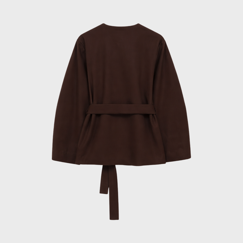 BLAZERJACKE MIT BINDEGÜRTEL