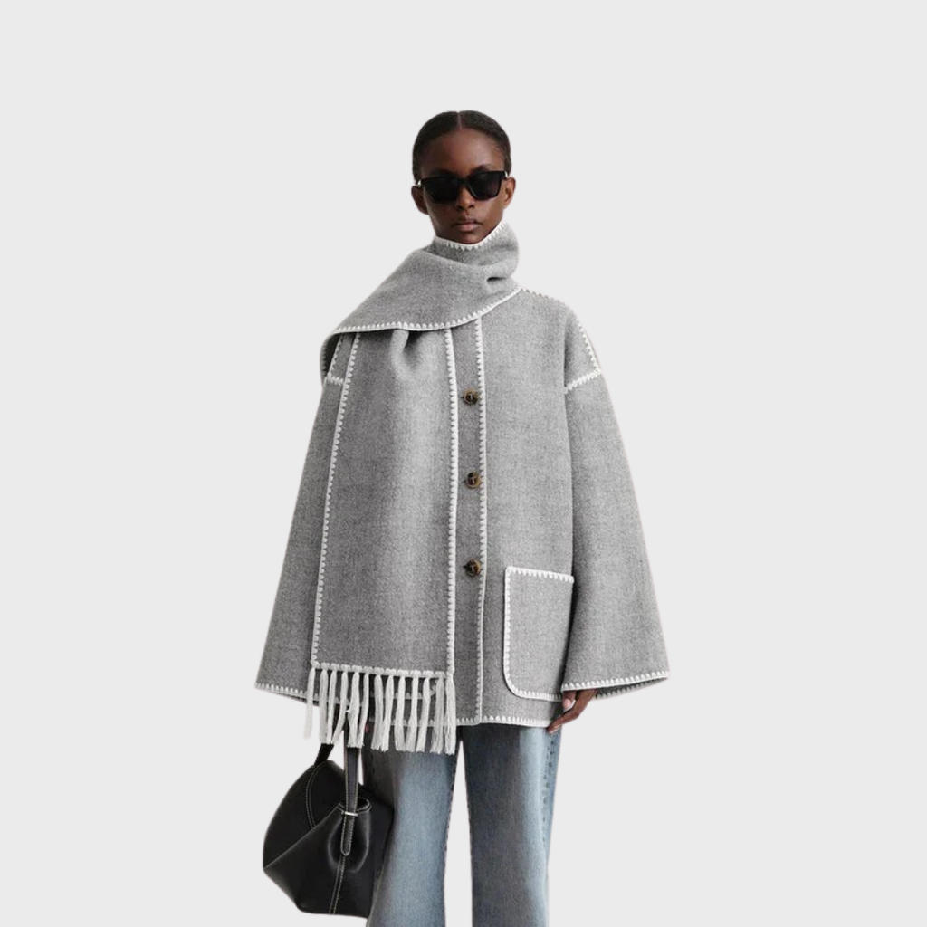 MANTEL MIT SCHAL
