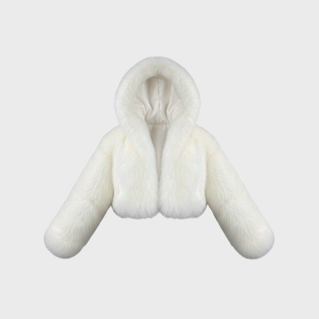 FELLJACKE MIT KAPUZE