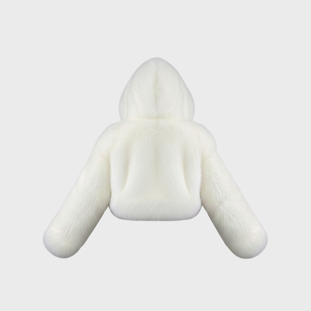 FELLJACKE MIT KAPUZE