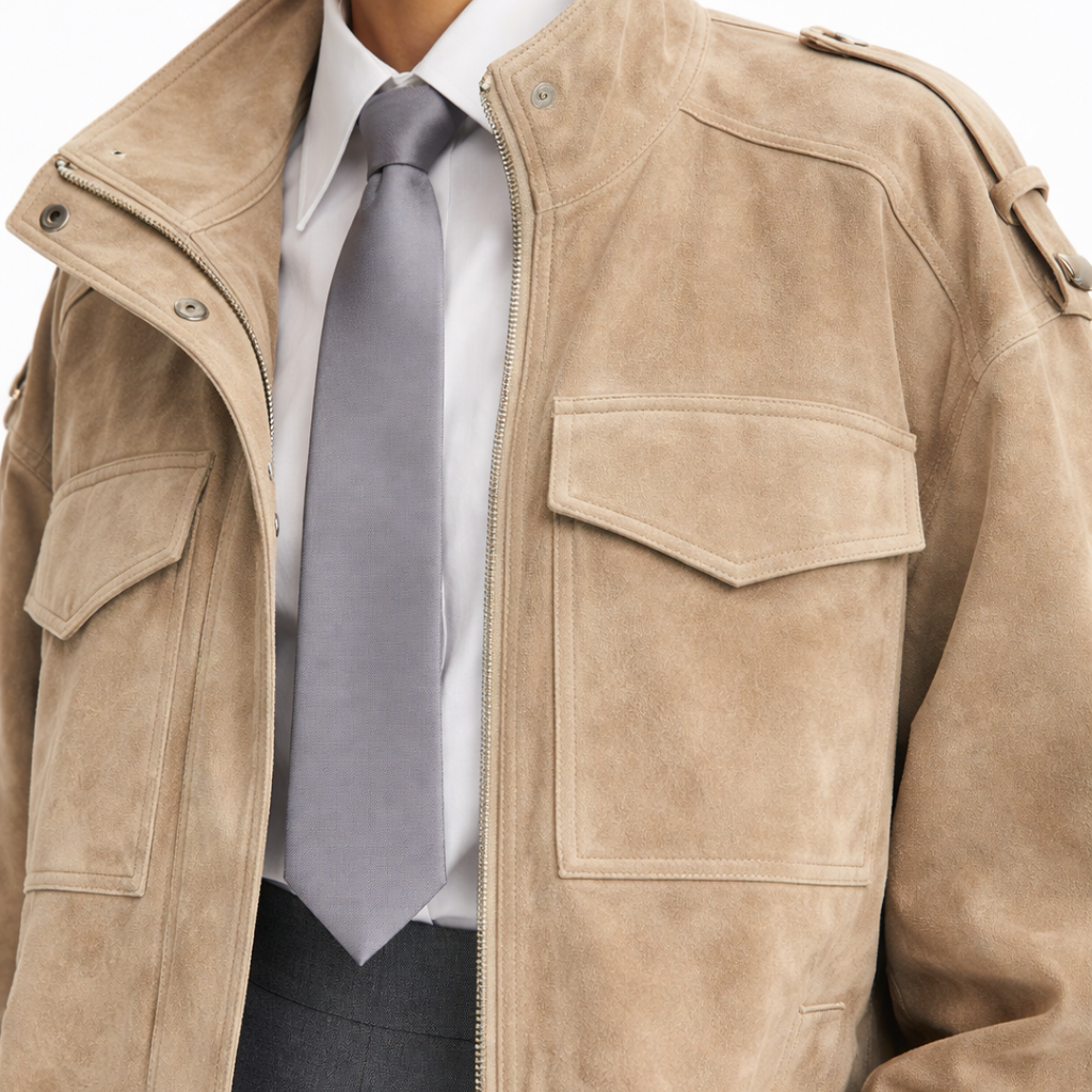 OVERSIZE SUEDE JACKE