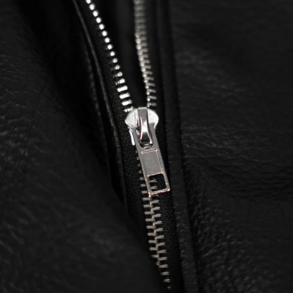 LEDERJACKE MIT HOHEM KRAGEN